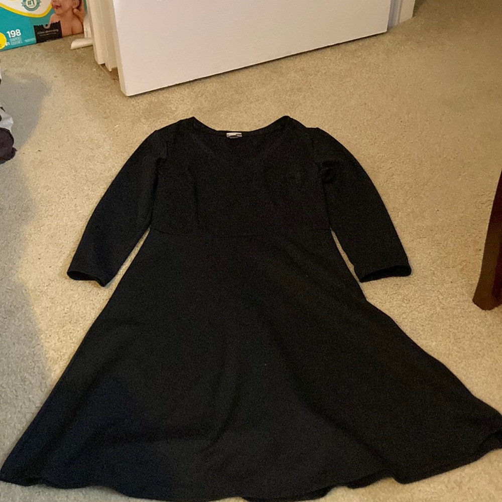 Merona 3/4 sleeve Black v-neck dress